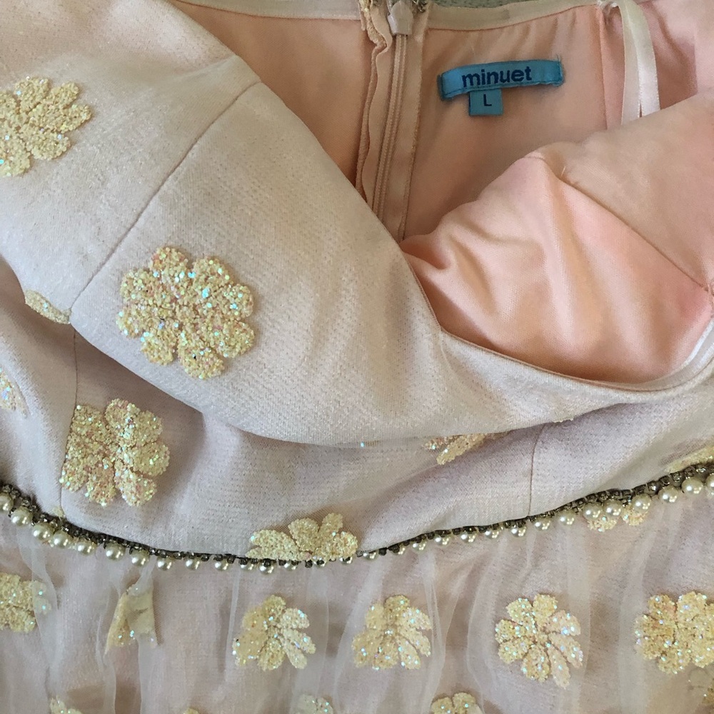 Minuet Peach Floral Dress
